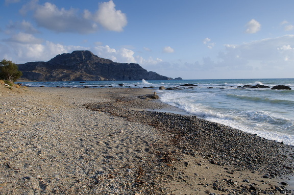 stony beach in Plakias